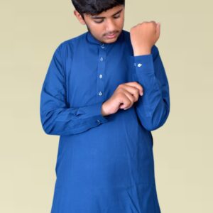 simple stitched bottle green kameez shalwar