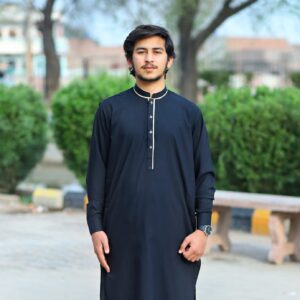 royal black color shalwar kameez (signature design).